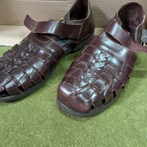 Men's Brown Leather Sandals